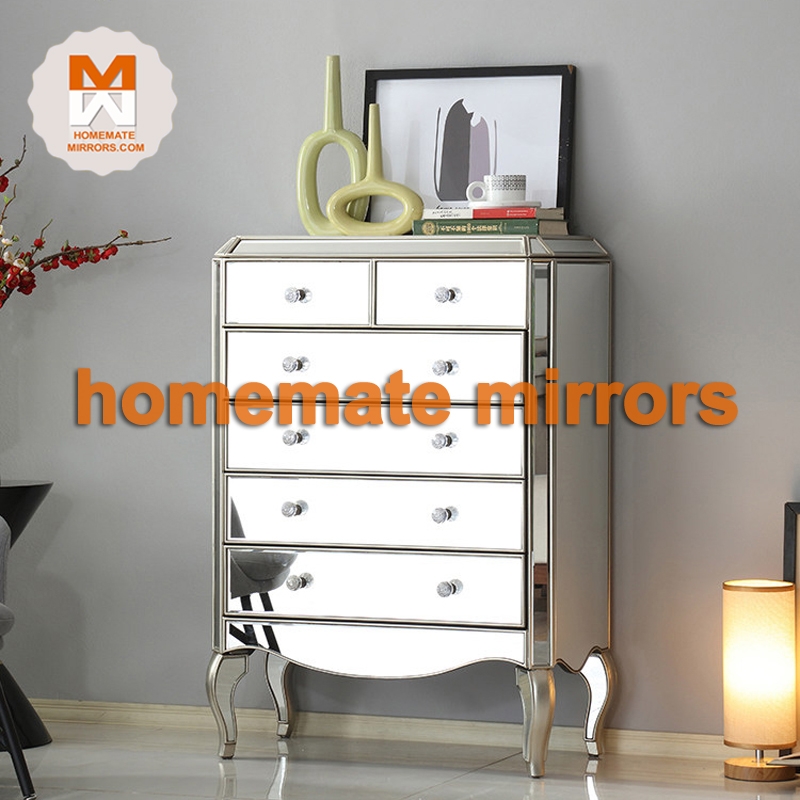 Mirrored Chest Drawers Furniture Homemate Mirrors
